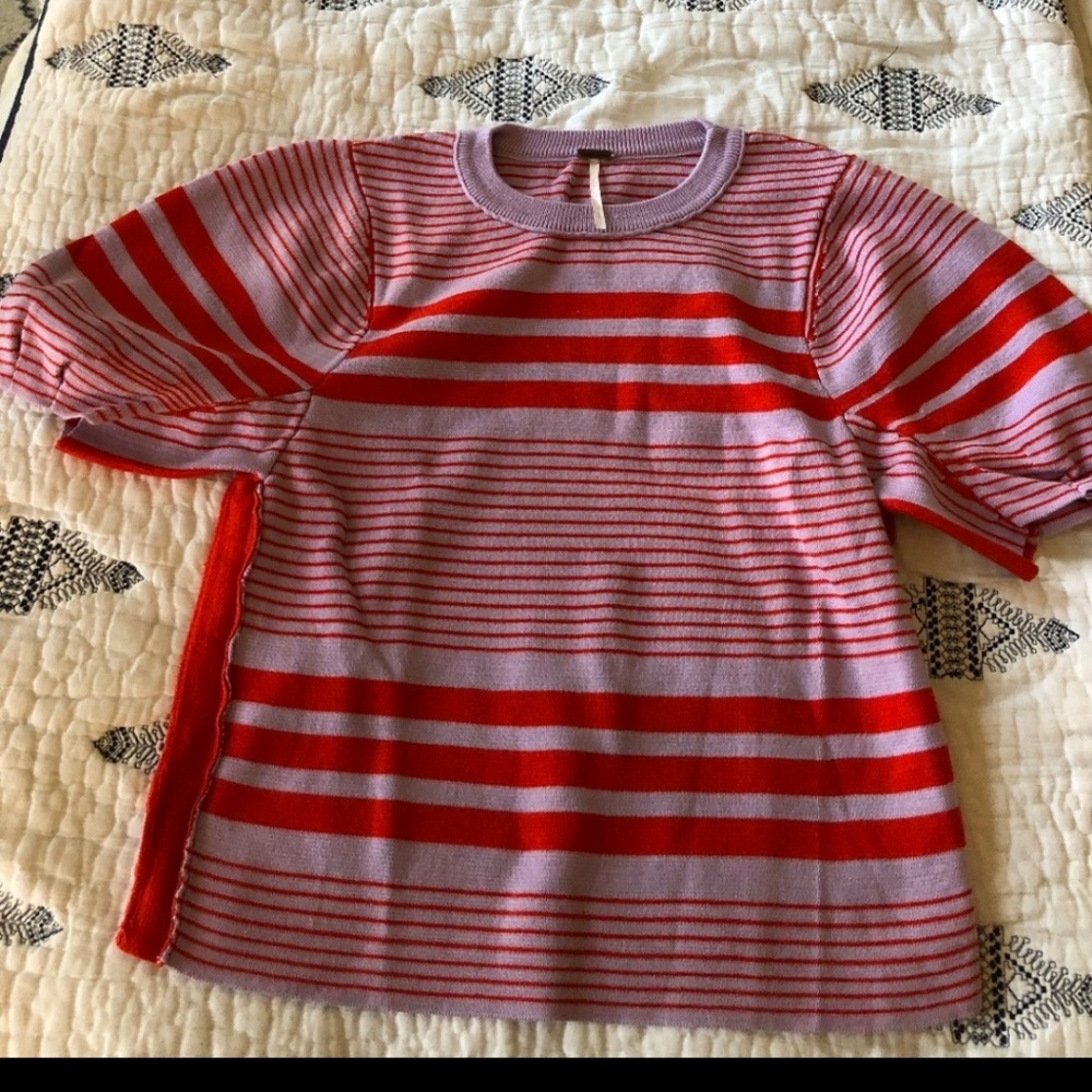Free people puffy sleeve top